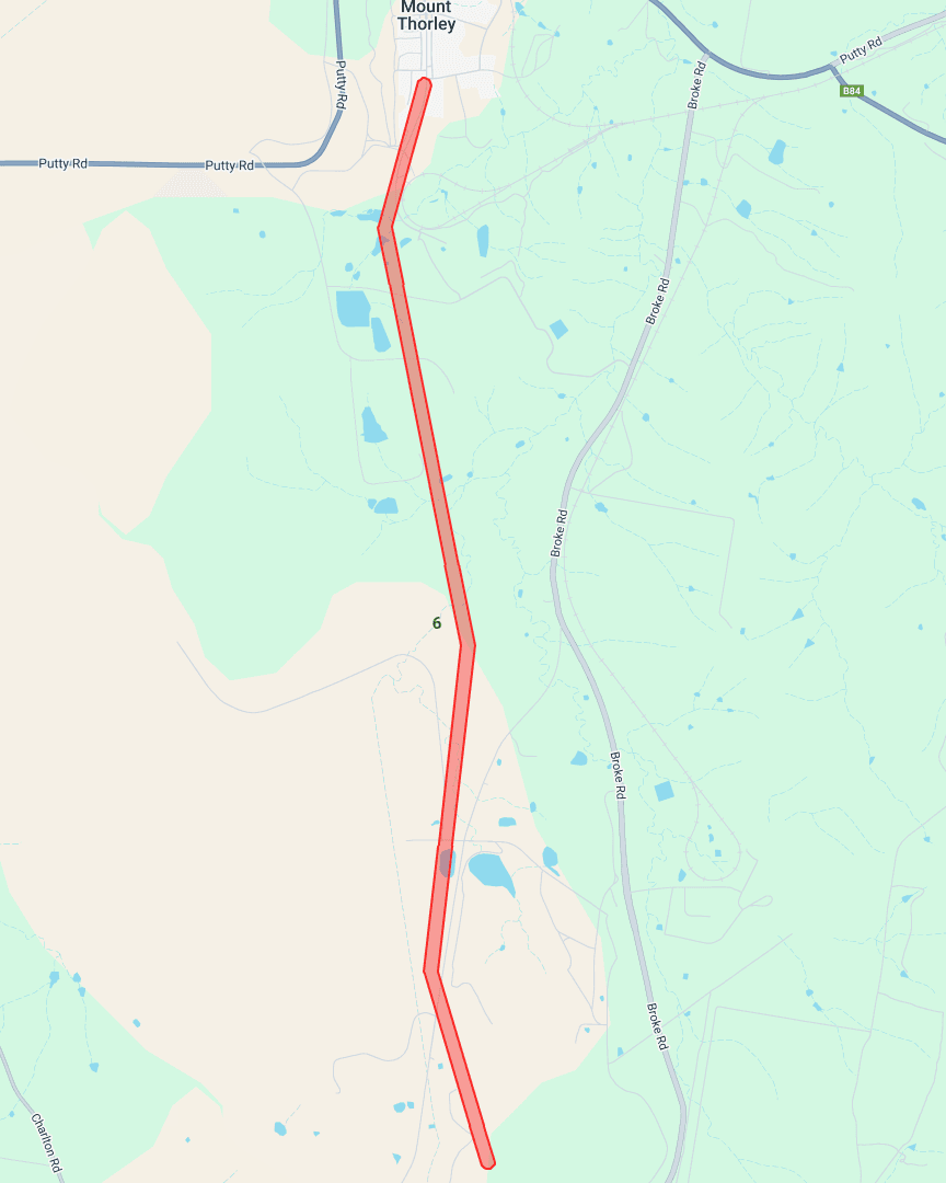 Image of radial line map of a rural region