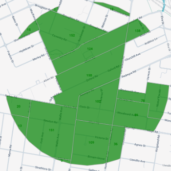 Image of a filtered radius map