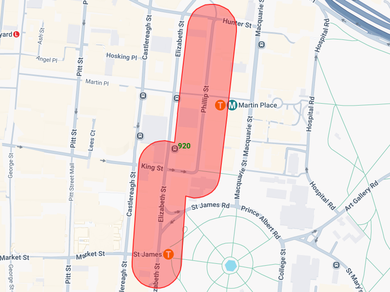 Image of a radial line map