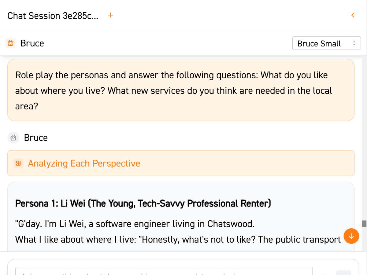 Image of bruce chat running a focus group
